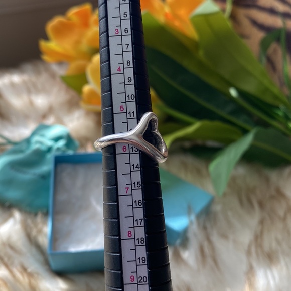 Tiffany & Co open heart Elsa Peretti 925 stamped silver - Picture 4 of 4